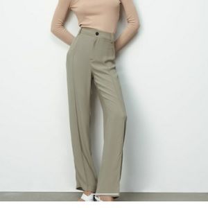 Zara XS The Françoise full length straight leg trouser